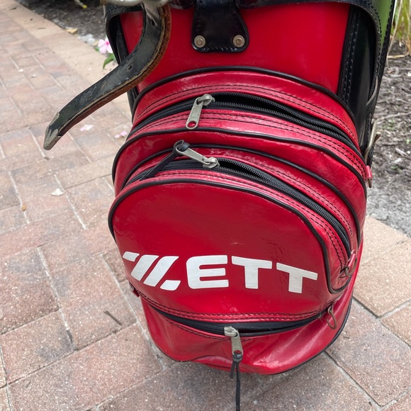 Zett Golf Staff Bag classic style with 6 club dividers and shoulder strap . - Picture 9 of 9